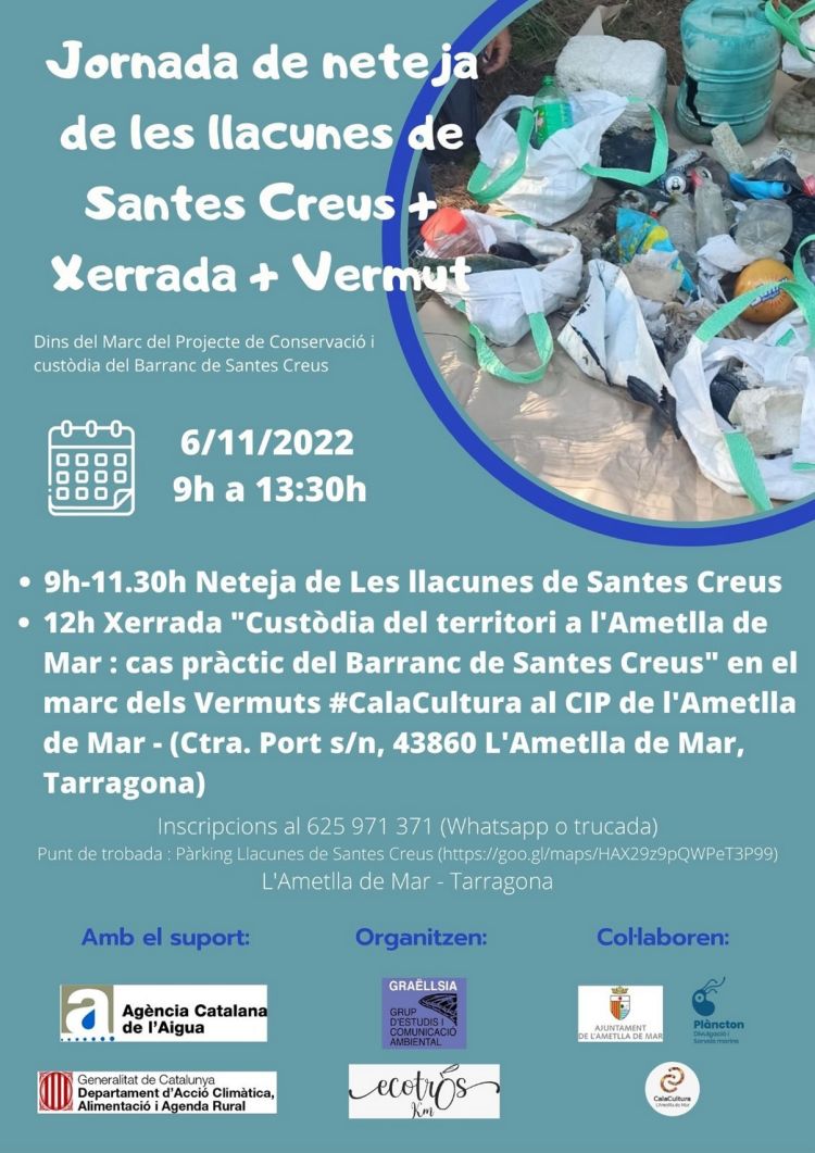 Jornada de neteja de les llacunes de Santes Creus Jornada de neteja de les llacunes de Santes Creus