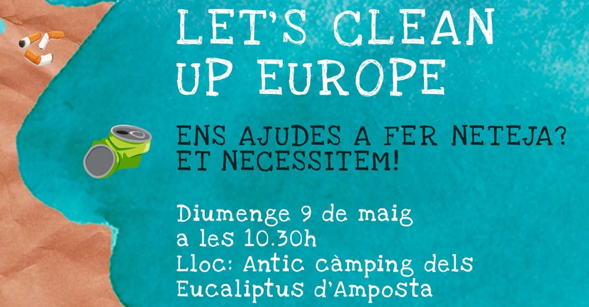 Let�s Clean Up Europe Jornada de neteja a la platja Eucaliptus