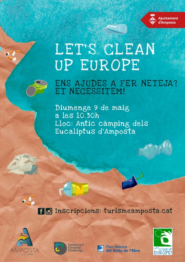Let’s Clean Up Europe Jornada de neteja a la platja Eucaliptus Let’s Clean Up Europe Jornada de neteja a la platja Eucaliptus