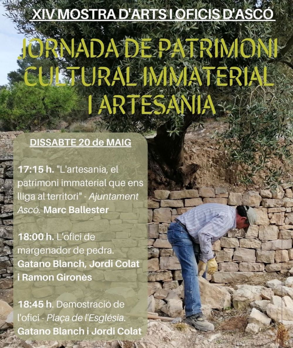 Jornada de Patrimoni Cultural Immaterial i Artesania Jornada de Patrimoni Cultural Immaterial i Artesania
