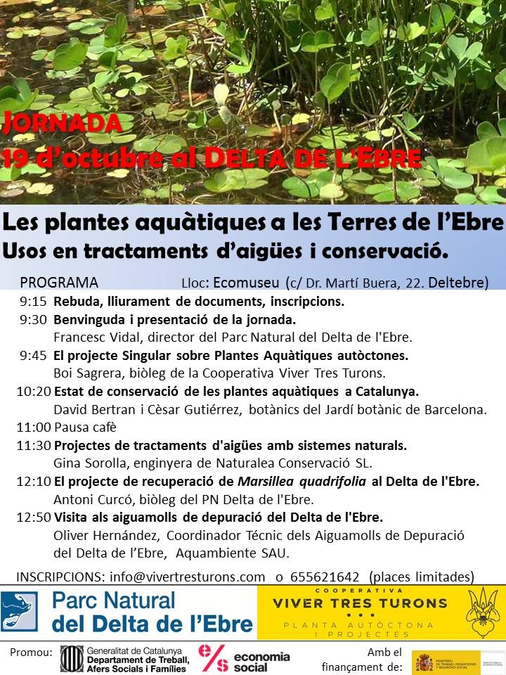 Jornada: Les plantes aqu�tiques a les Terres de l�Ebre