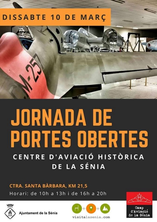 Jornada de portes obertes al Centre d’Aviació Històrica de la Sénia Jornada de portes obertes al Centre d’Aviació Històrica de la Sénia