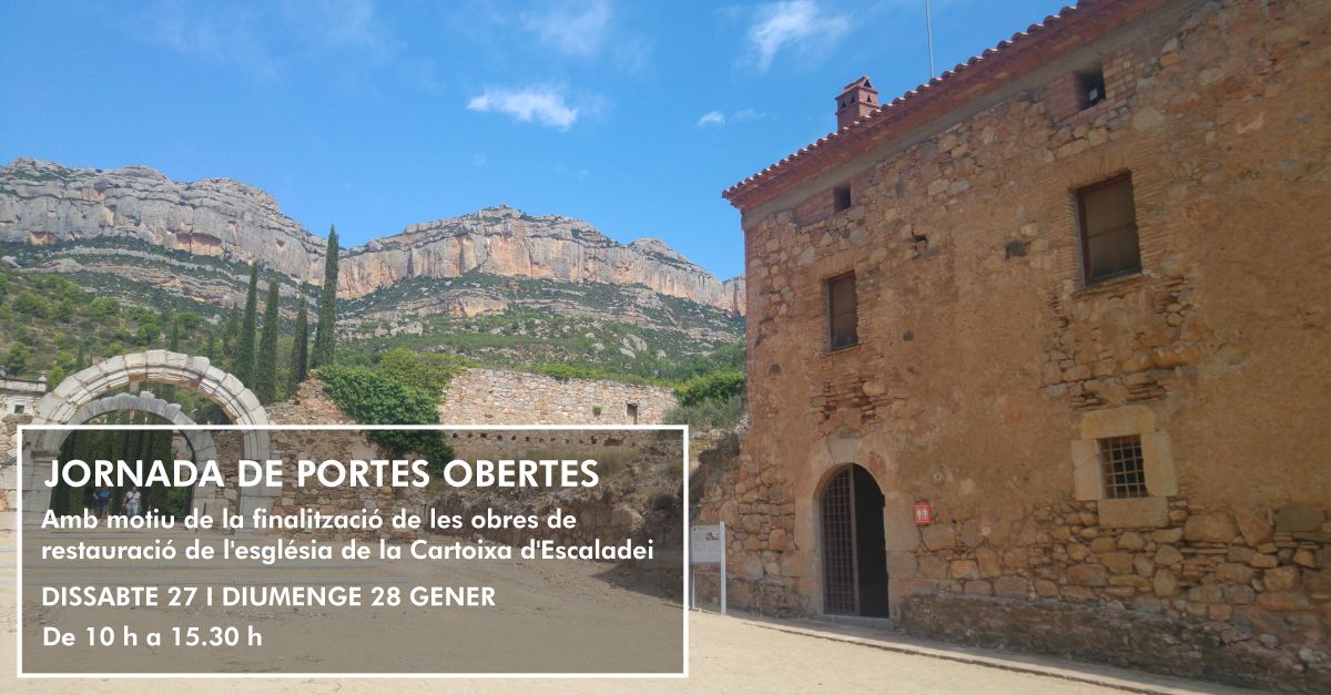 Jornada de portes obertes a l’església de la Cartoixa d’Escaladei Jornada de portes obertes a l’església de la Cartoixa d’Escaladei