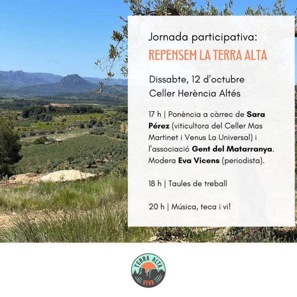 Jornada participativa Repensem la Terra Alta Jornada participativa Repensem la Terra Alta