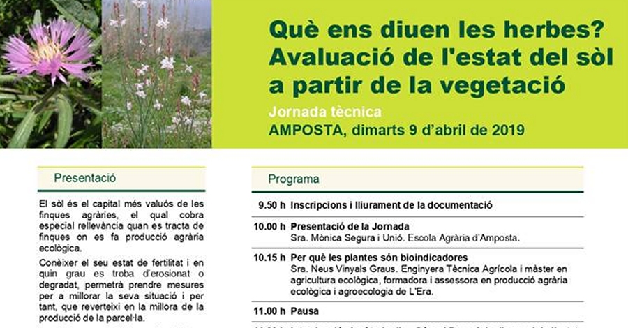 Jornada t�cnica: Qu� ens diuen les herbes?