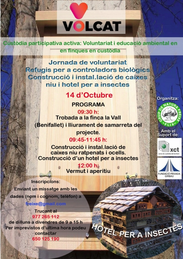 4a Jornada de voluntariat projecte VOLCAT 2017 4a Jornada de voluntariat projecte VOLCAT 2017