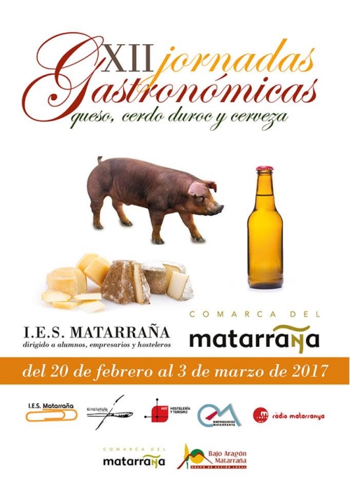 XII Jornades Gastron�miques de l�IES Matarranya (formatge, porc duroc i cervesa)