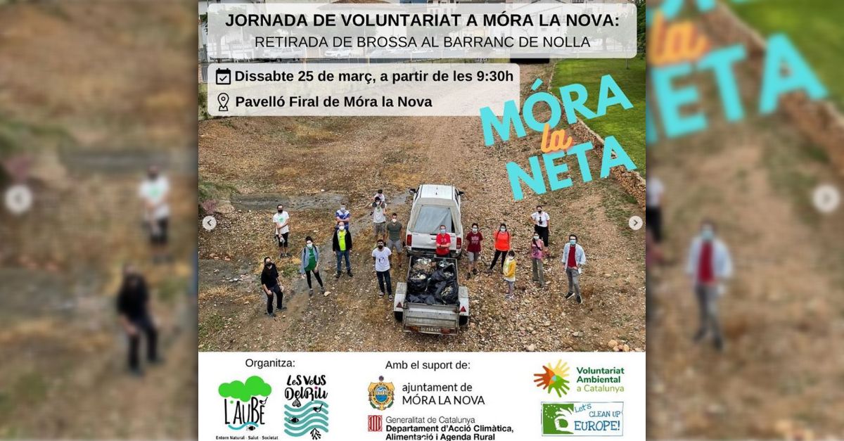 Jornada de voluntariado en M�ra la Nova: limpieza en el barranco de Nolla