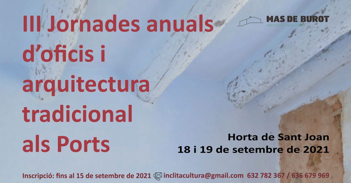 III Jornades d&rsquo;oficis i arquitectura tradicional als Ports
