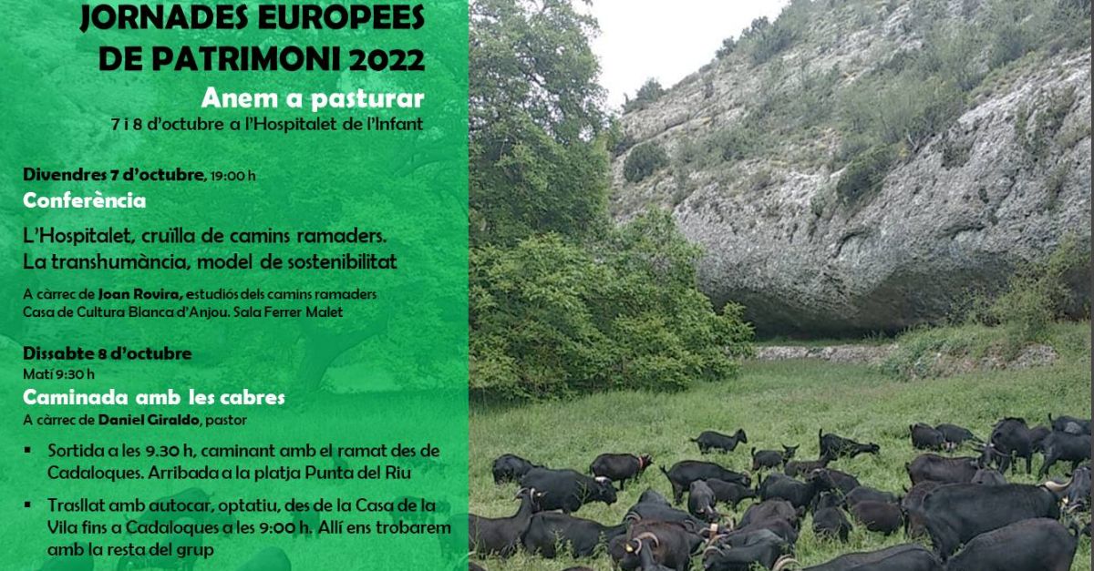 Jornades Europees de Patrimoni 2022. Anem a pasturar Jornades Europees de Patrimoni 2022. Anem a pasturar