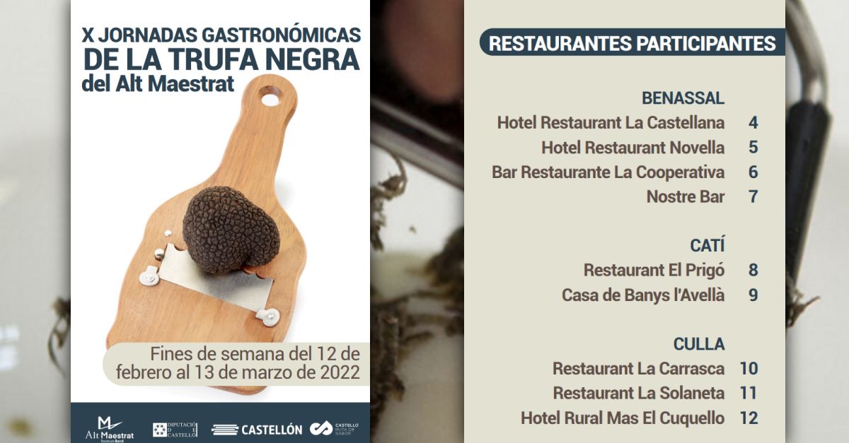 X Jornades Gastron�miques de la Trufa Negra de l&rsquo;Alt Maestrat