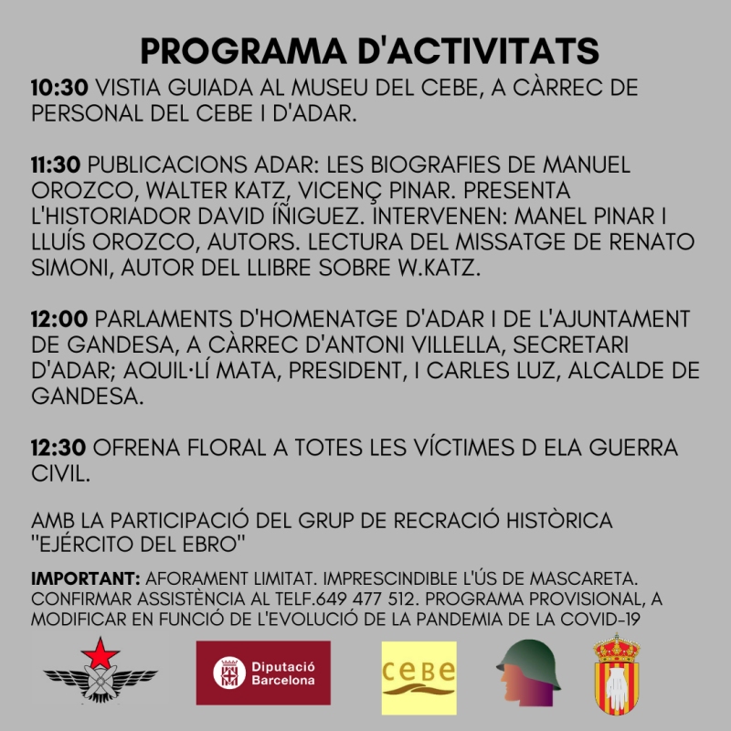 Jornades de la Mem�ria Hist�rica [ANUL�LAT]