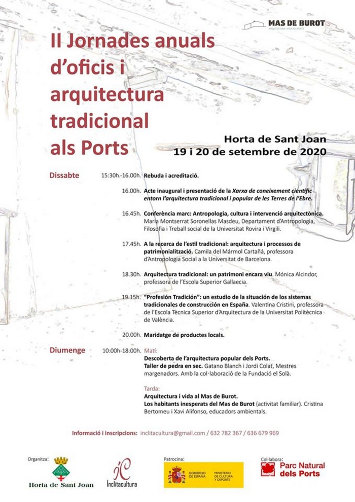 II Jornades anuals d�oficis i arquitectura tradicional als Ports
