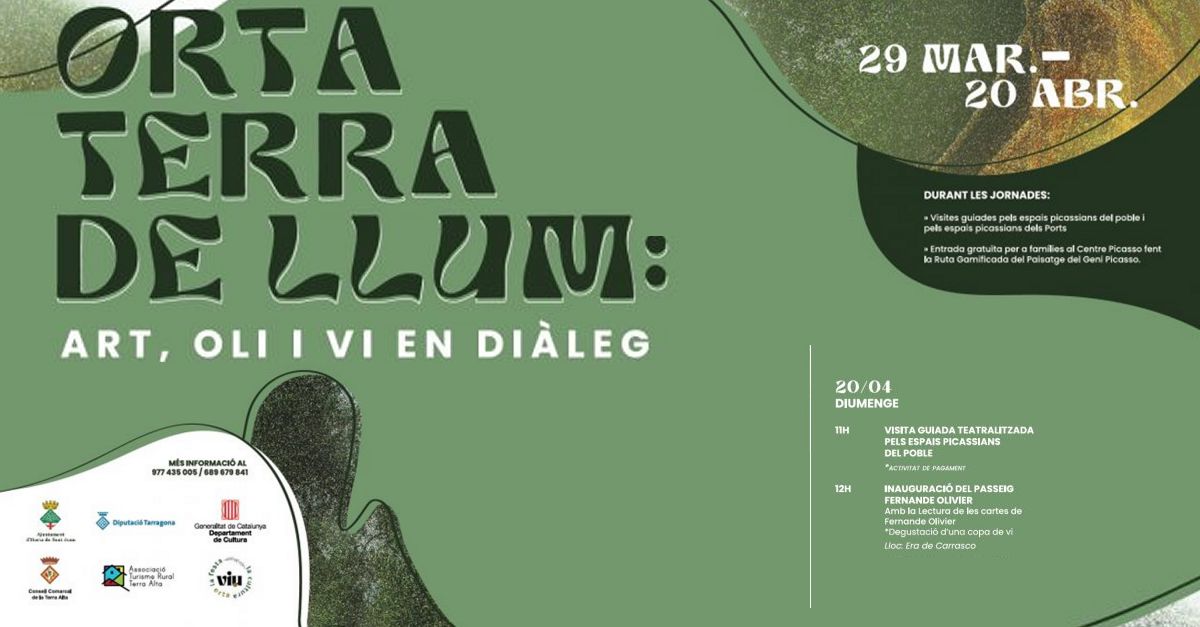 Jornades picassianes. Orta Terra de Llum: visita teatralitzada i passeig Fernande Olivier