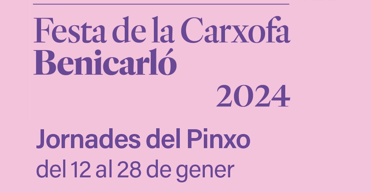 Jornades del Pinxo de Benicarl� 2024