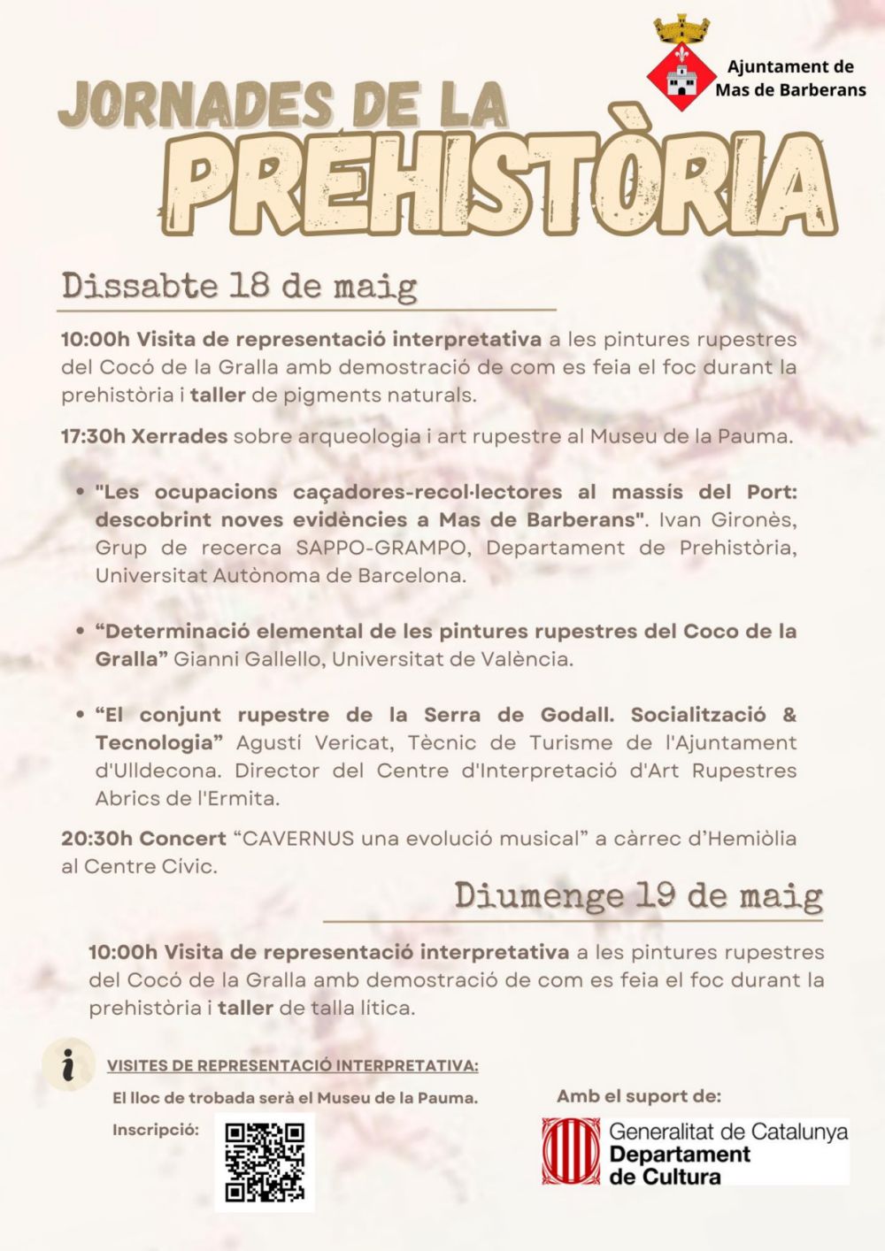 Jornades de la Prehistòria Jornades de la Prehistòria