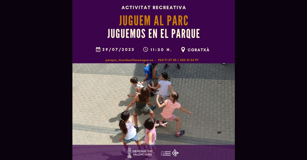 Juguemos en el parque natural de la Tinen�a de Benifass�