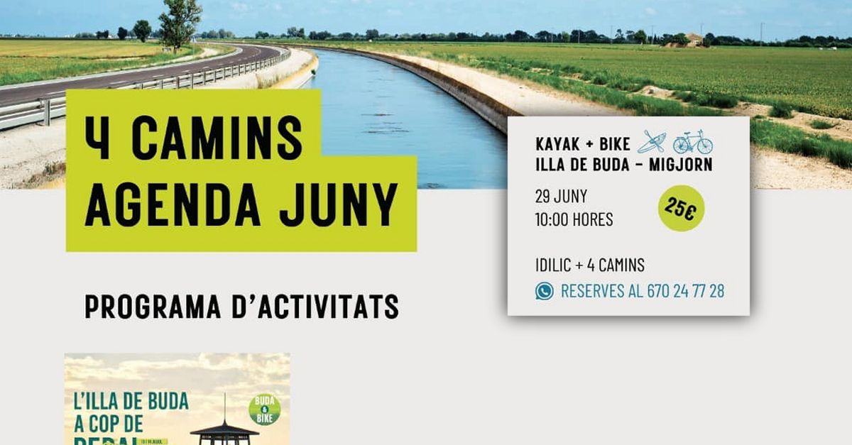 Kayak + bike Illa de Buda - Migjorn Kayak + bike Illa de Buda - Migjorn
