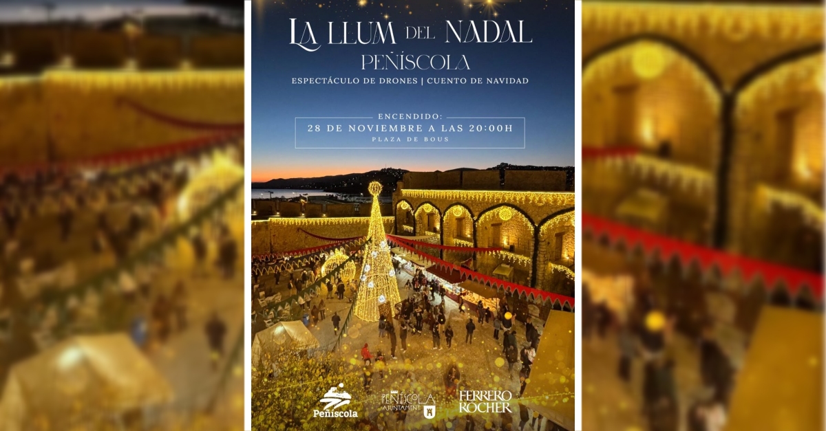 La llum de Nadal (espectacle de drons)