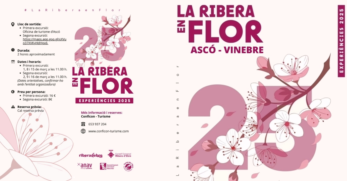La Ribera en Flor 2025: Asc� - Passeig amb bicicleta el�ctrica