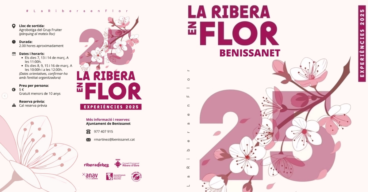 La Ribera en Flor 2025: Benissanet - Caminada pels camps florits i degustaci de produtes