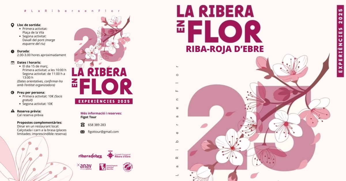 La Ribera en Flor 2025: Riba-roja d�Ebre - caminata