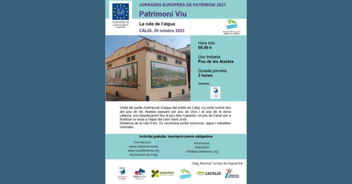 JEP2023 La ruta de l�aigua