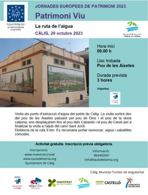 JEP2023 La ruta de l’aigua JEP2023 La ruta de l’aigua