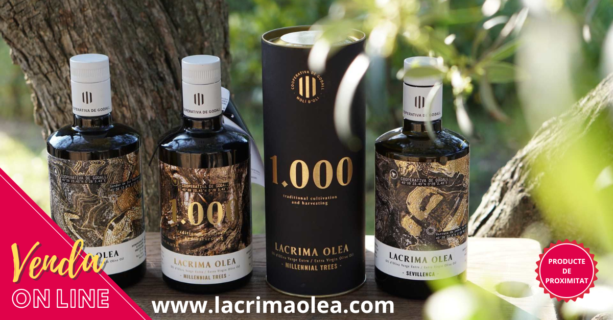 AGRCOLA DE GODALL. Olis doliva extra verge monovarietals Lacrima Olea