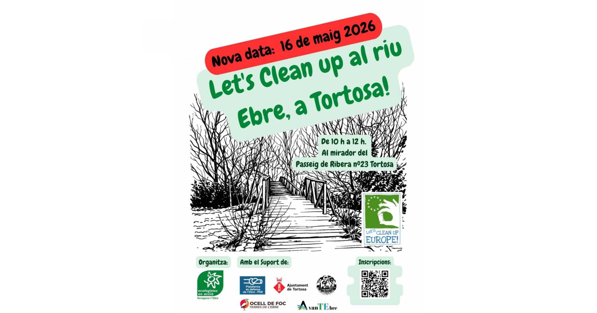 Let�s clean up europe riu Ebre a Tortosa