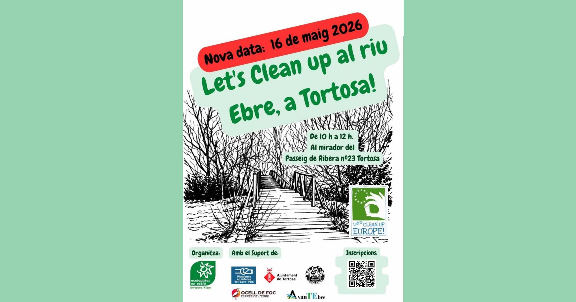 Let�s clean up europe riu Ebre a Tortosa