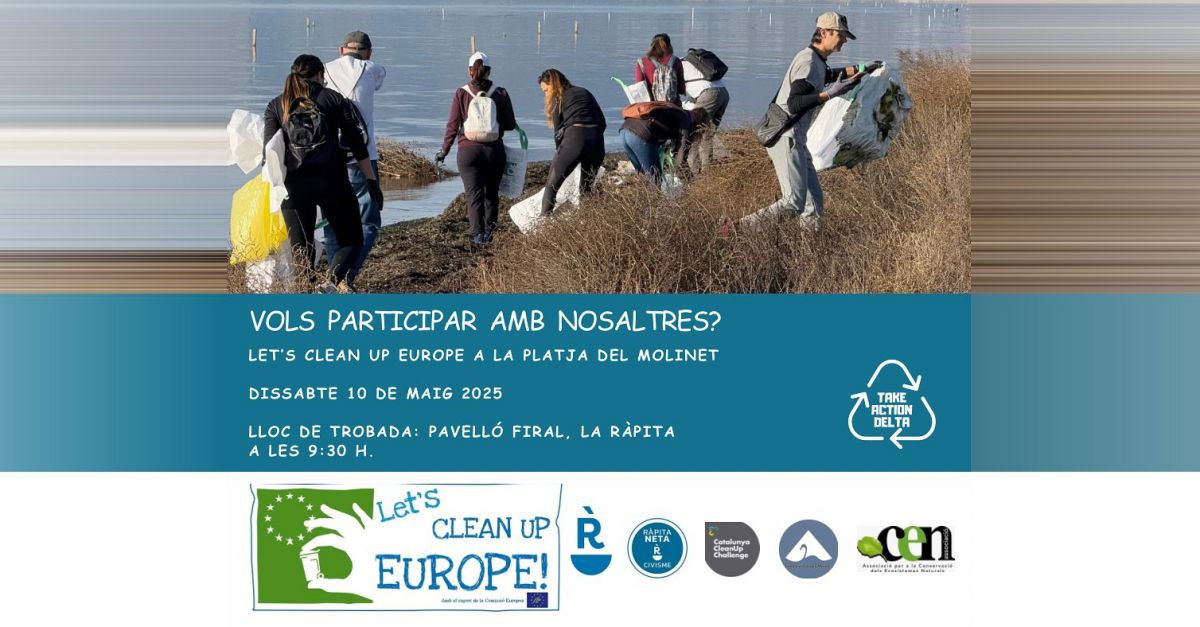 Let�s clean up europe, platja del Molinet