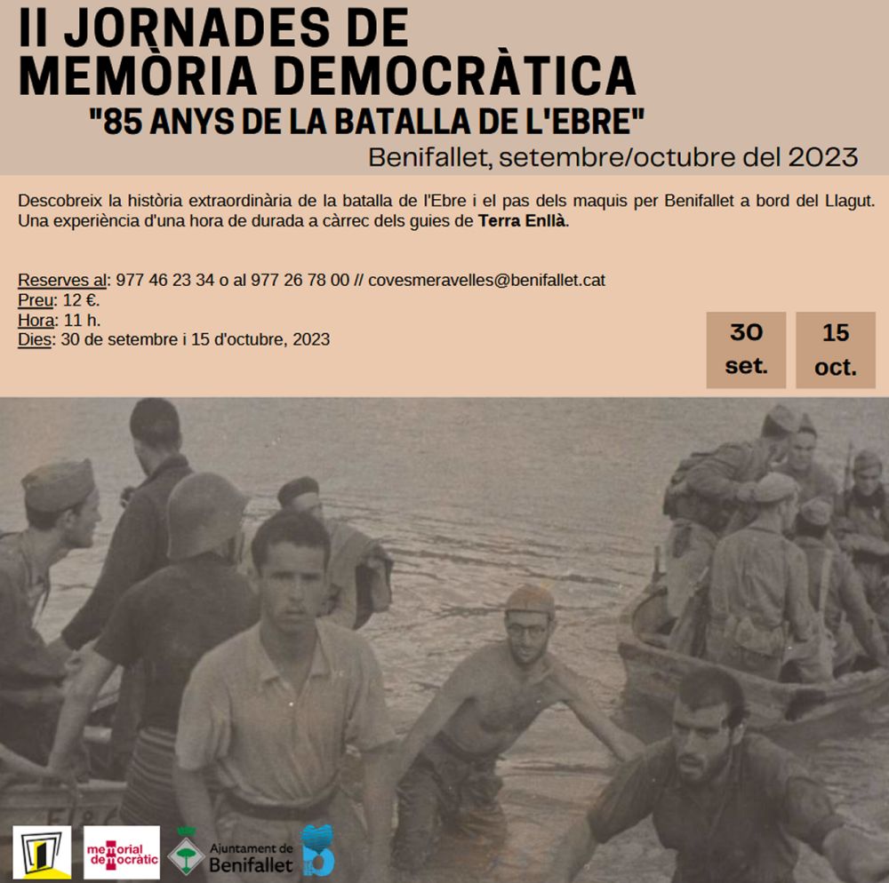 Passeig amb el llagut Benifallet per descobrir la història de la Batalla de l’Ebre Passeig amb el llagut Benifallet per descobrir la història de la Batalla de l’Ebre