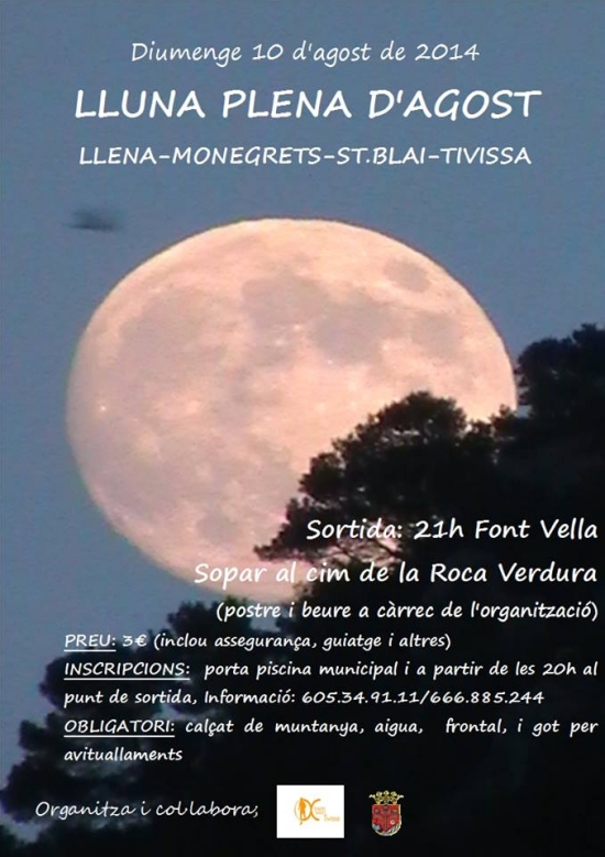 Marxa lluna plena d&rsquo;agost a Tivissa