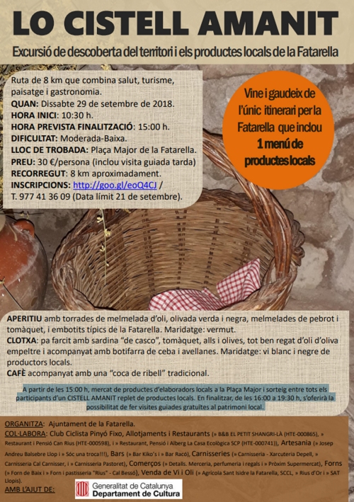 Lo Cistell Amanit, una nova proposta turística i gastronòmica a La Fatarella | EbreActiu.cat, revista digital d’oci actiu | Terres de l’Ebre ... Lo Cistell Amanit, una nova proposta turística i gastronòmica a La Fatarella | EbreActiu.cat, revista digital d’oci actiu | Terres de l’Ebre ...