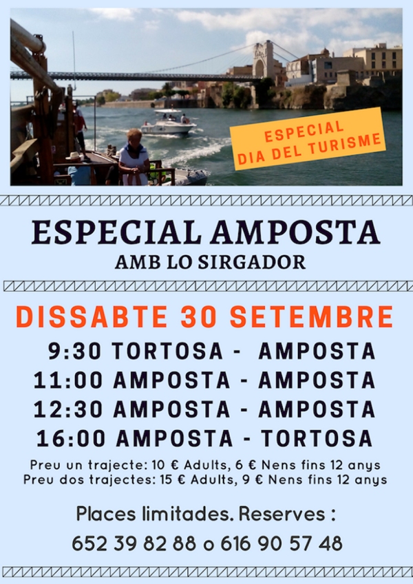 Lo Sirgador, especial Dia del Turisme Amposta Lo Sirgador, especial Dia del Turisme Amposta