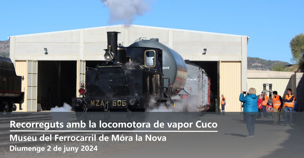Recorreguts amb la locomotora de vapor Cuco Recorreguts amb la locomotora de vapor Cuco