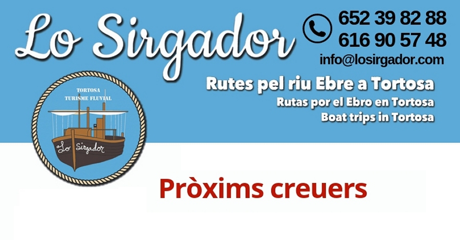Ruta por el r�o Ebro con Lo Sirgador -Salida 60 minutos - Fachada fluvial e isla Xiquina