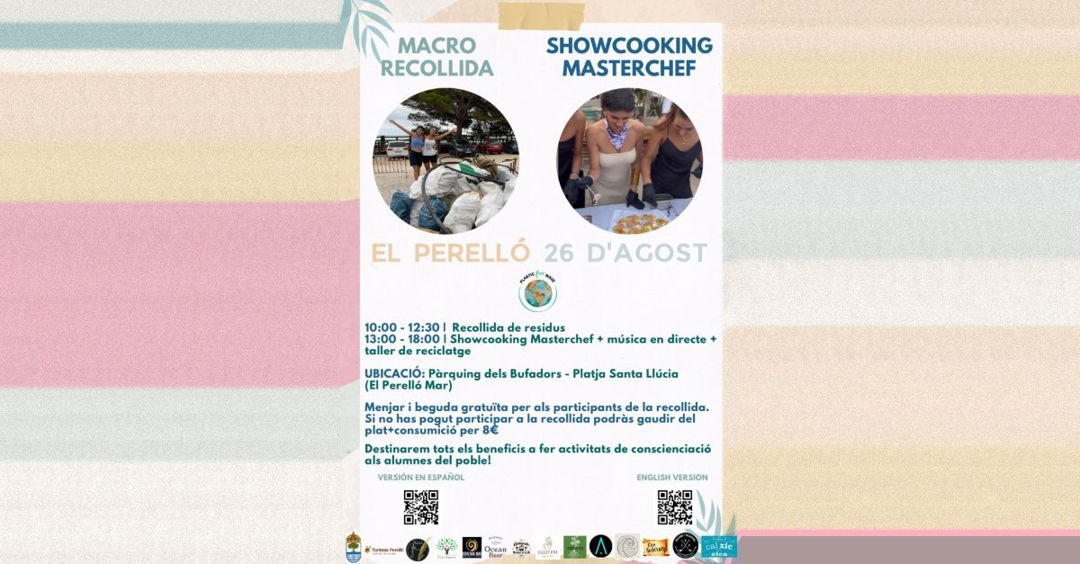 Macro recollida de residus a les platges del Perell� amb showcooking i m�sica en directe