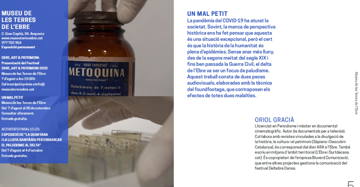 Cicle Ebre, Art & Patrimoni. Exposici�n: Un mal petit
