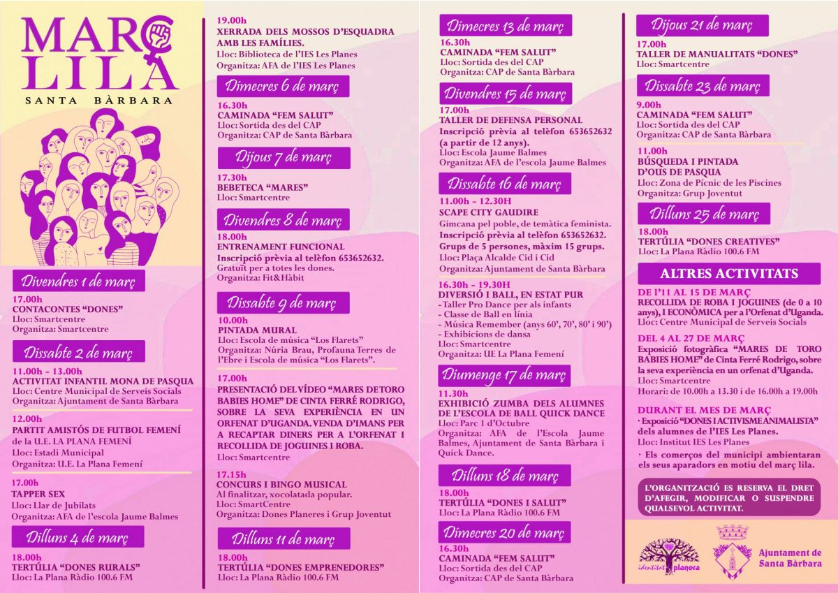 Març lila a Santa Bàrbara Març lila a Santa Bàrbara