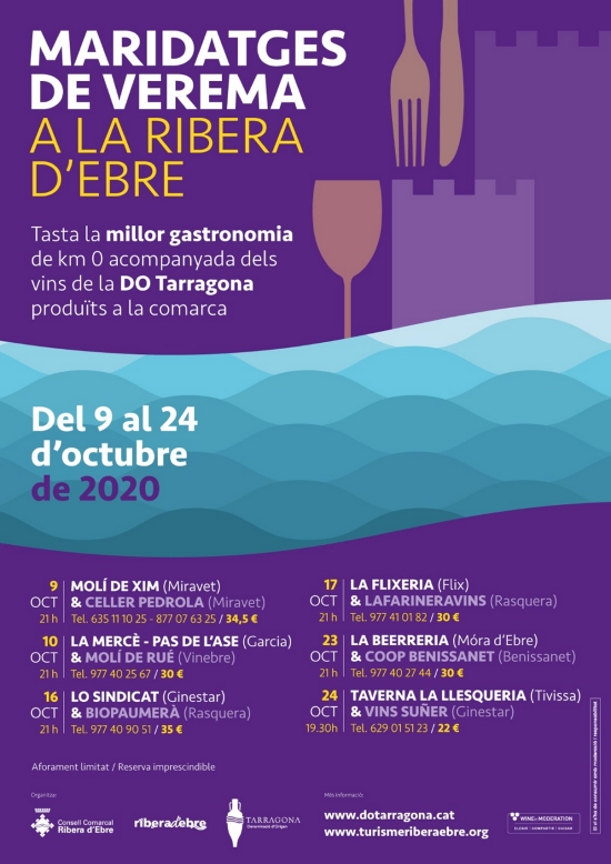 Primera edici� dels Maridatges de Verema amb la restauraci� de la Ribera d&rsquo;Ebre i els cellers de la DO Tarragona de la comarca | EbreActiu.cat, revista digital d&rsquo;oci actiu | Terres de l&rsquo;Ebre ...
