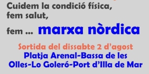 Marxa n�rdica pel delta de l&rsquo;Ebre Arenal-port Illa de Mar