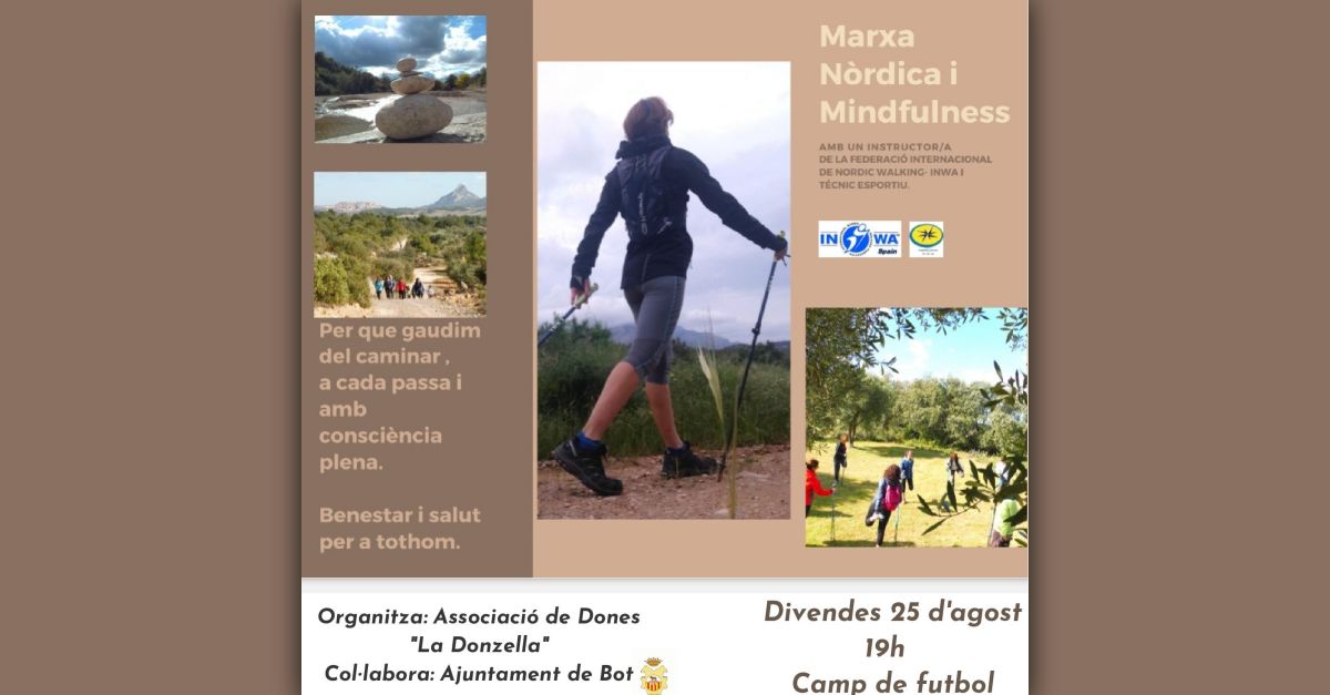 Marxa nòrdica i mindfulness Marxa nòrdica i mindfulness