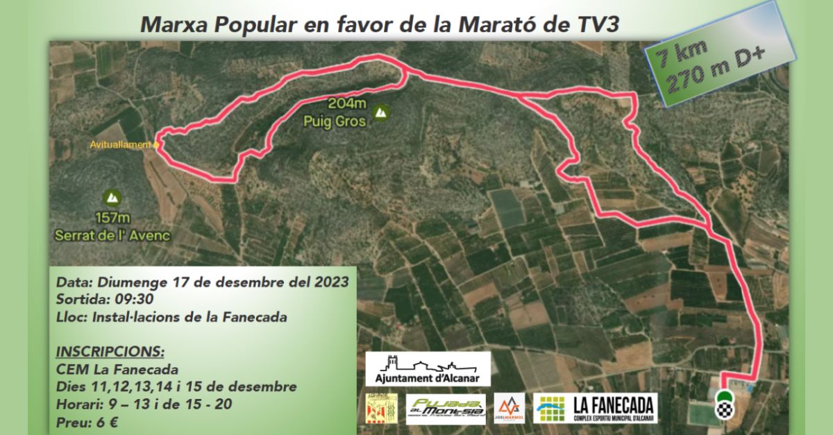 Marxa popular en benefici de la Marat� de TV3