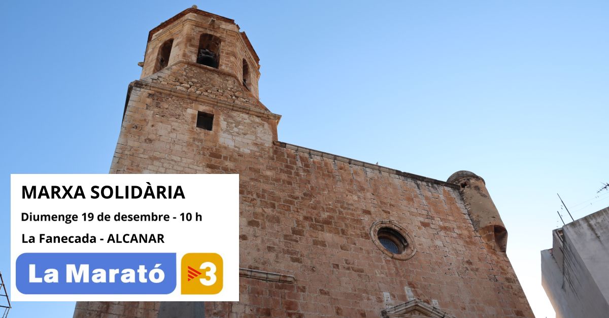 Marcha solidaria por la Marat� de TV3 a Alcanar