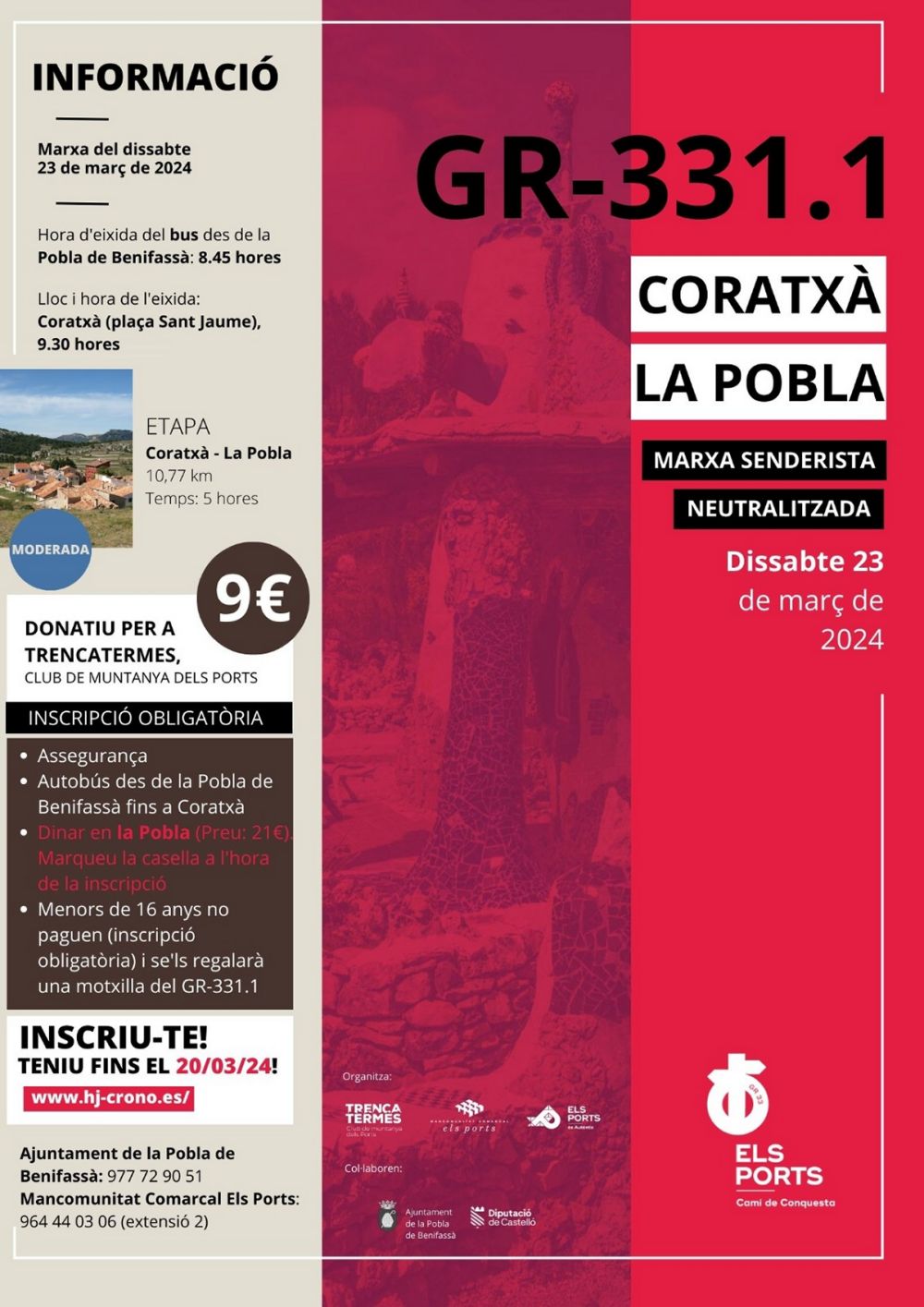 Marxa senderista GR-331.1 Coratx�-La Pobla