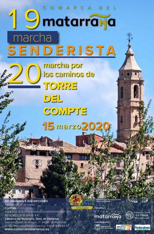 19a Marxa senderista i 20a marxa pels Camins de la Torre del Compte 19a Marxa senderista i 20a marxa pels Camins de la Torre del Compte