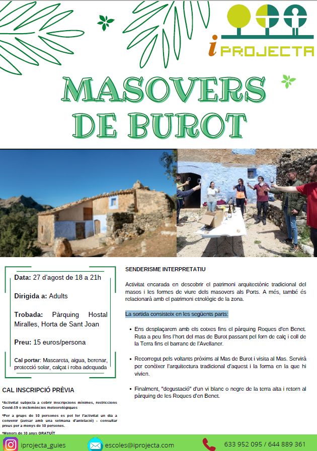 Activitat d�educaci� ambiental: Masovers de Burot