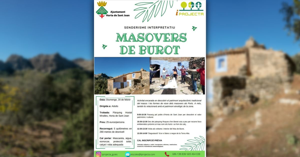 Senderisme interpretatiu: Masovers de Burot Senderisme interpretatiu: Masovers de Burot